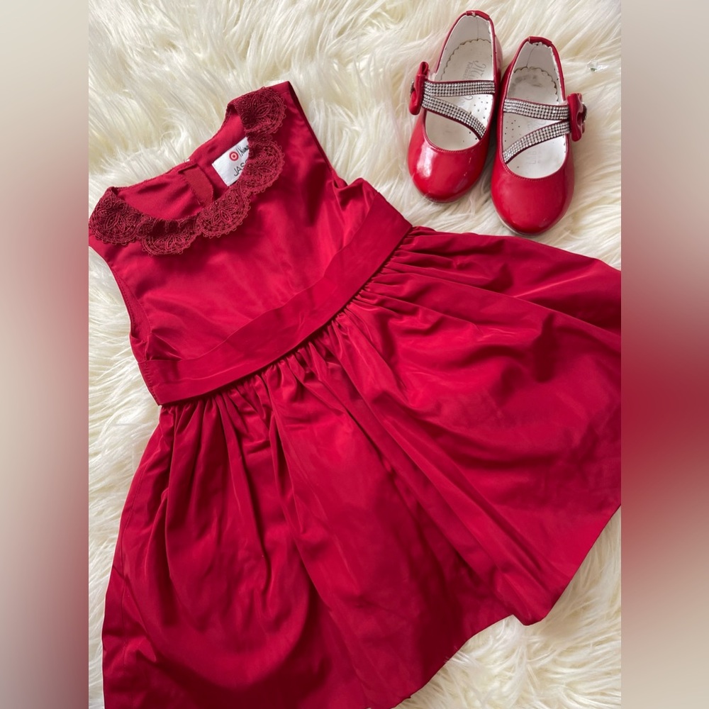 (2 for $20) Gorgeous toddler girls Christmas dress. Size 18 months